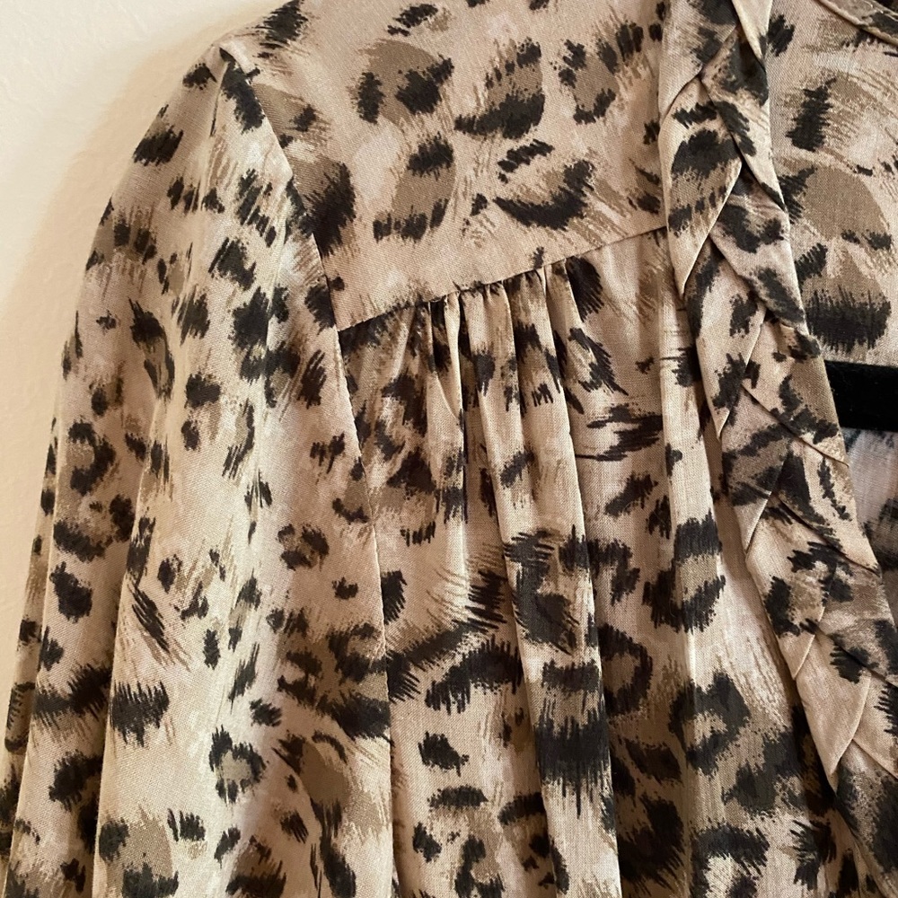 Rebecca Taylor Cheetah Wrap Dress - Picture 4 of 7